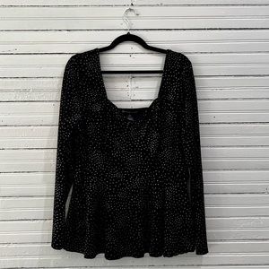 Fashion to Figure Stretch Sparkle Long Sleeve